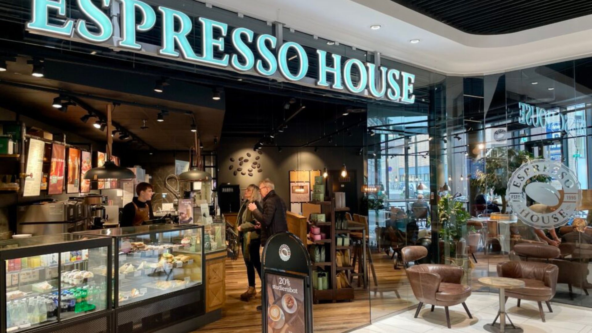 Forskellige varianter af drikkelse fra Espresso House i Aalborg